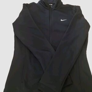 Nike Golf Jacket Womens S Therma-Fit Fleece Full Zip Black Performance Brand New